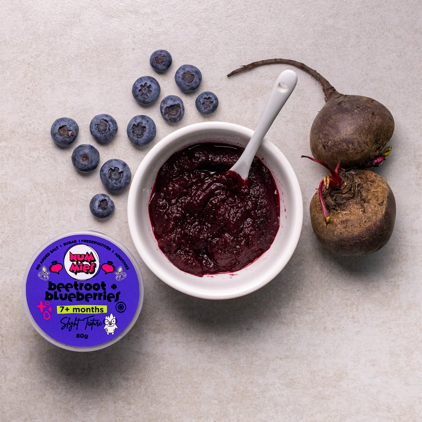 Beetroot + Blueberries