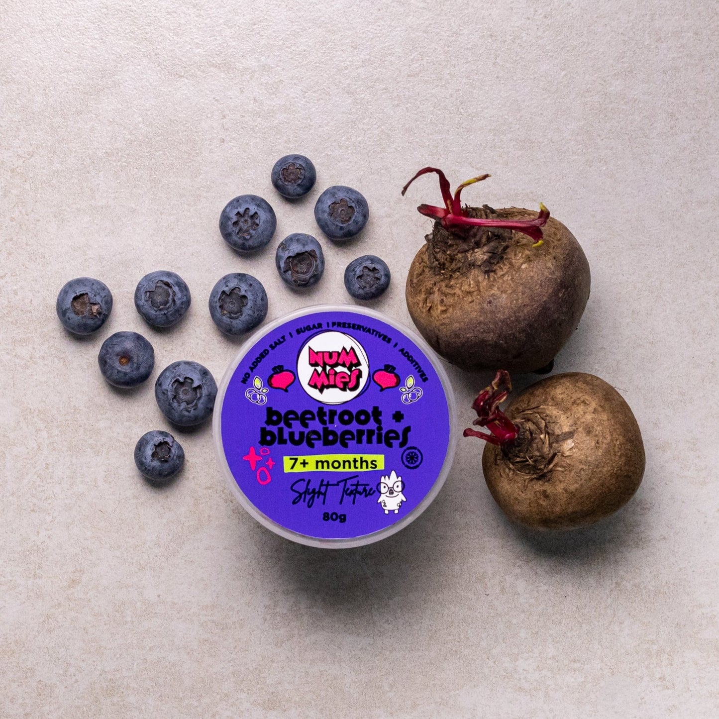 Beetroot + Blueberries