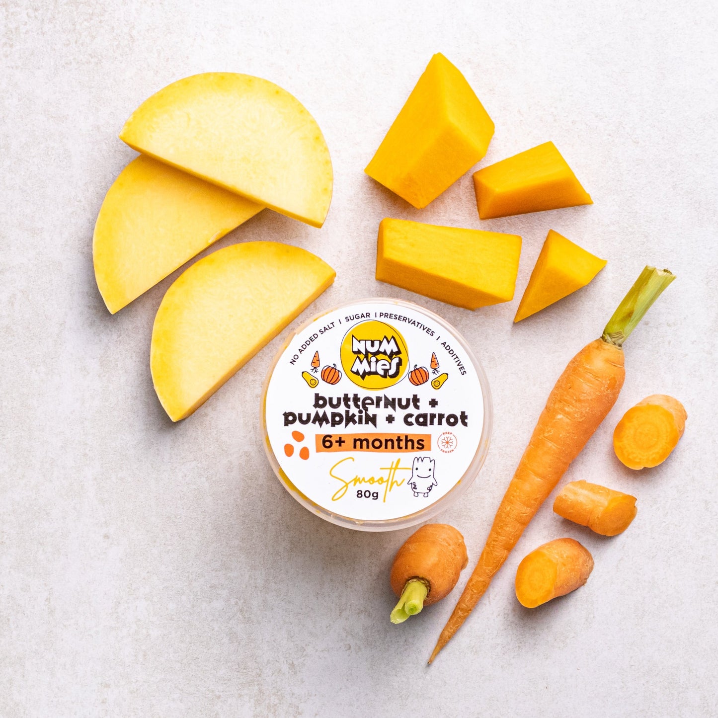 Butternut, Pumpkin + Carrot