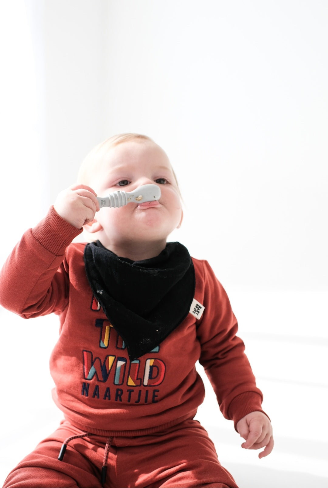 Little Weasel Stage 2: Toddler Spoons - Cloud Grey (Set of 2)