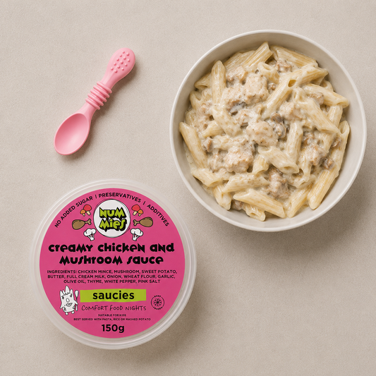 Creamy Chicken + Mushroom Sauce