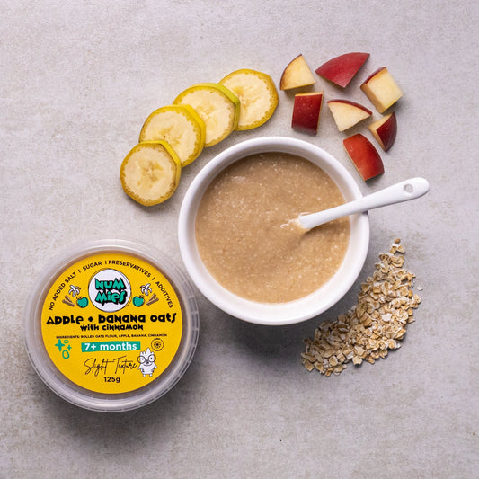 Apple + Banana Oats, with Cinnamon