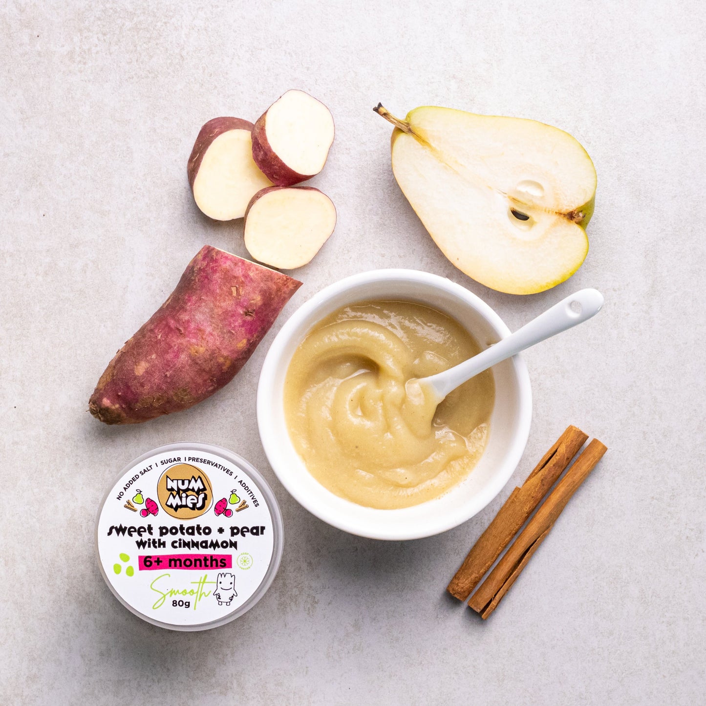 Sweet Potato, Pear + Cinnamon